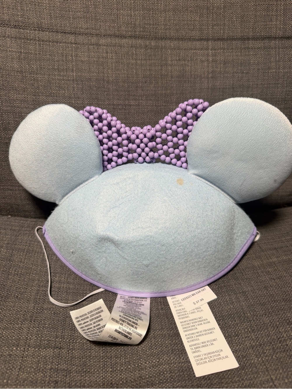 Pastel Minnie Ear Hat - Picture 2 of 3